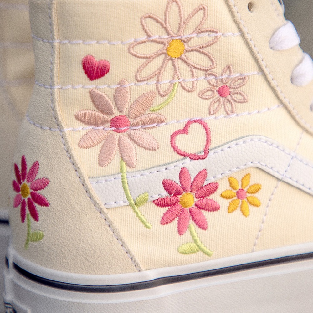 Vans Sk8-Hi Floral Tapered Stackform Shoes - Picture 2 of 5
